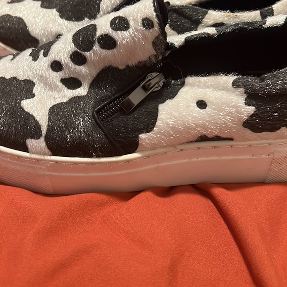 Southern Fried Chics cow print slip ons - Picture 4 of 5